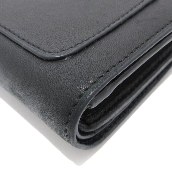 JIMMY CHOO MEERA - Black Leather Bifold Wallet 214-080725 - Picture 6 of 12